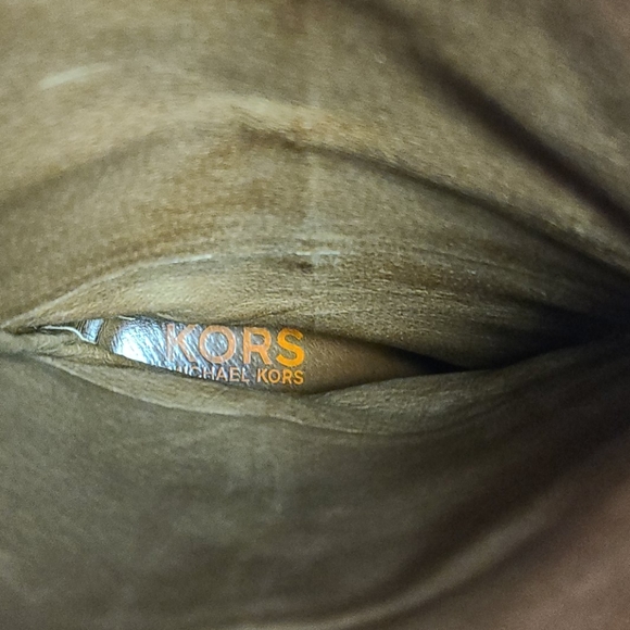 KORS Michael Kors Black Leather Wedge Boots 10 - Picture 10 of 14